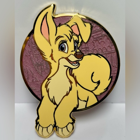 Angel Dog Lady and the Tramp 2 Fantasy Enamel Pin - Picture 1 of 5